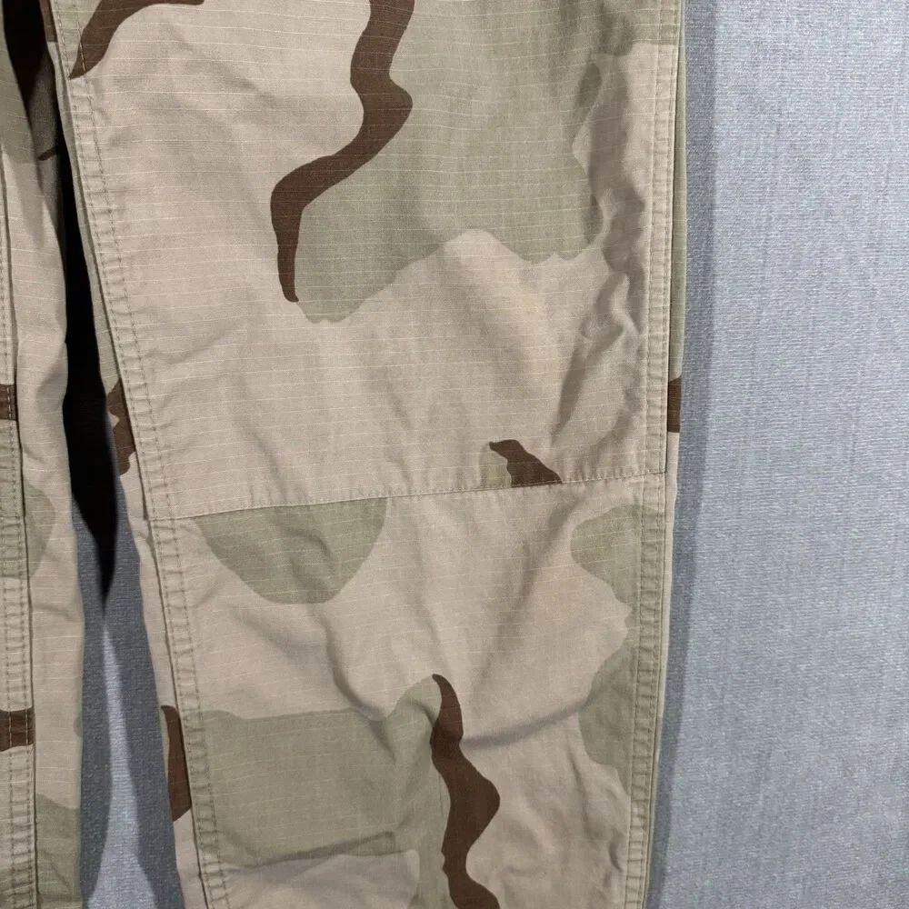 Vintage 90's US Military 3 Color Desert Camo Cargo Pants Mens Medium Long DCU